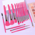 Großhandel 16 fluoreszierende Farb -Make -up -Pinsel Set Blush Pulver Lip Wimpernpinsel